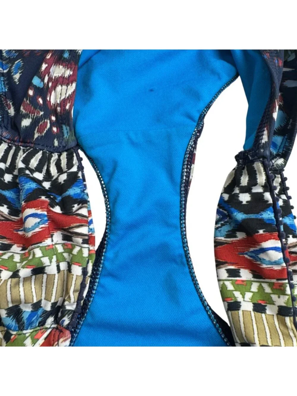 Lucky Brand Bathing Suit 2 Piece Tankini Size S/M Multicolor Beach Pool Summer